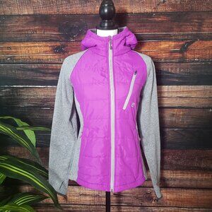 Avalanche Jacket S Hooded Full Zip Gray Magenta